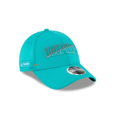 Miami Dolphins Gorra | New Era NFL Official Summer Sideline Stretch Snap 9forty Snapback Cap Mexico - Azules
